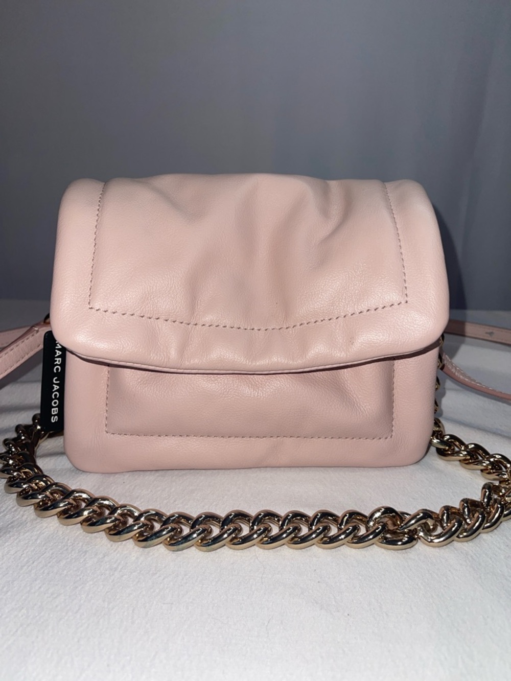 Marc Jacobs Pale Pink Leather Shoulder Bag